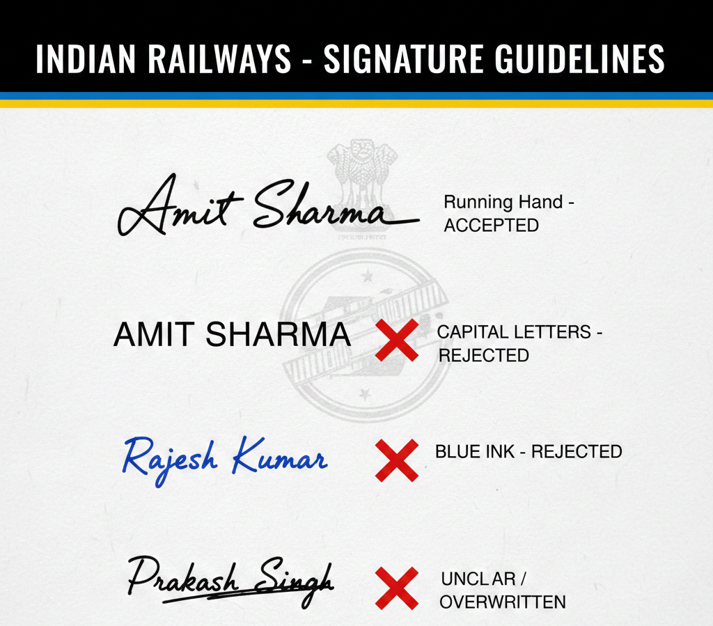 RRB Group D Signature Instructions